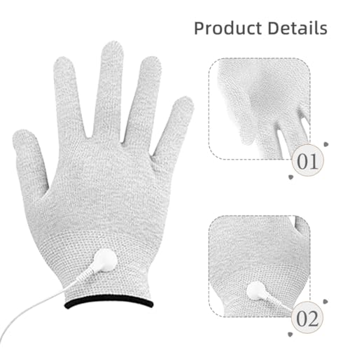 Guantes conductores de masaje MAGICLULU en fibra de plata para terapia en casa 3