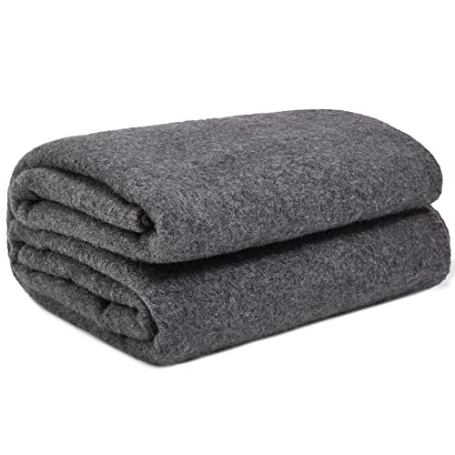 Hahawooi Merino Wool Throw Wool Blanket 60"X 80" Twin Size Camel Piain Wool Blanket, Soft Blanket And Throw For Couch, Bed, Sofa, Office, Camping, Indoor Or Outdoor #TOP6