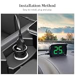 Speedometer HUD, GPS Digital Speed Meter with MPH, Head Up Display for All Cars, USB Cable Plug & Play - Image 3