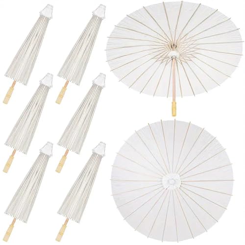 Parapluies en papier pour mariages haut de gamme avec manche en bois stable