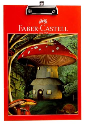 Faber-Castell Clipboard 24cm x 35.5cm Exam pads are made of medium density fiberboard (MDF) which offers more durability. Clips are made of anti-rust stainless steel. Laminated board surface