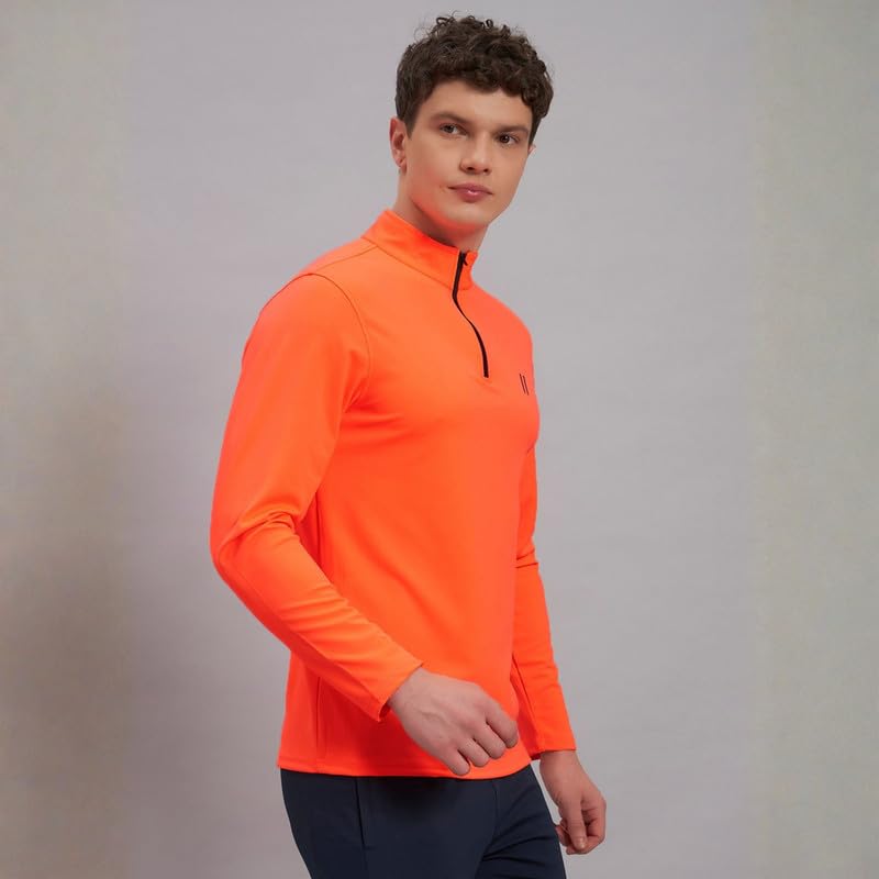 Image of ATICX Polyester Full Sleeve Compression High Turtle Neck Sports Jersey T Shirt for Men - Quick Dry Fit Gym Workout Top for Running, Swimming, Training, Cycling, Football, Badminton