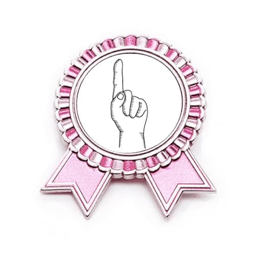 Broche rose en métal M au design artistique chic pour sublimer votre veste
