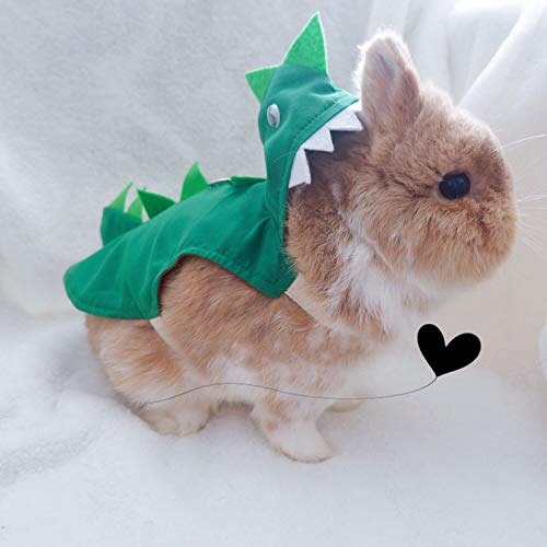 Disfraz Dinosaurio Ajustable para Pequeños Animales miniatura 3