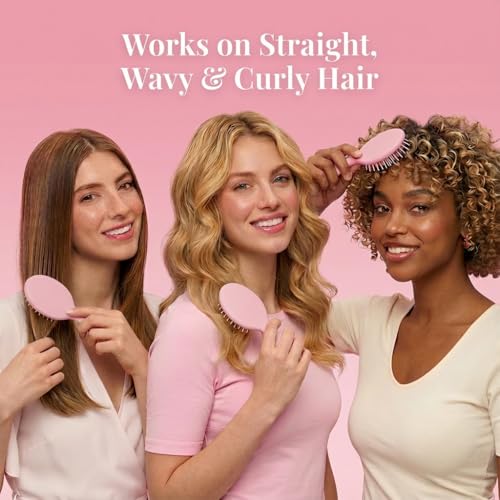 AESPAKO 12 Pack Mini Hair Brush Bulk, Wet Hair Brush for Travel, Mini Brush for Most Hair Types, Travel Brushes, Bridesmaid Gifts