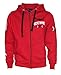 Produktbild ROCK-IT Apparel Kapuzenjacke Herren Racer 07" Sweatjacke Heavy Hoodie Zipper Hoody S-5XL Ziphood mit Kapuze Reißverschluss und Fleece-Innenseite Rot XXL