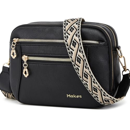 Image of Crossbody Purse for Women Small Crossbody Bags Trendy Vegan Leather with Adjustable Shoulder Straps Gift for Mother Wife Mom