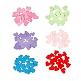 DIYEAH Paquetes De 6 Corazones de Papel Colgantes para San Valentín Decoración de Corazón Colorida para Fiesta Adornos de Papel Artesanales con Mensajes Decoración Romántica Interactiva