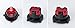 Red Chrome Transforming D-pad for Xbox 360 Controller (Rotating Dpad)