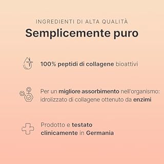 SHEKO Collagene Idrolizzato Premium 450g - Natural Bioactive Collagen Powder - Peptidi di tipo 1, 2, 3 - Collagene in polvere - Qualità purissima - Solubilità ottimale - Proteine in polvere