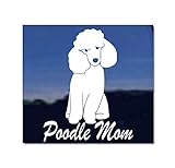 Poodle Mom ~ Poodle Dog Vinyl Window Auto Decal Sticker