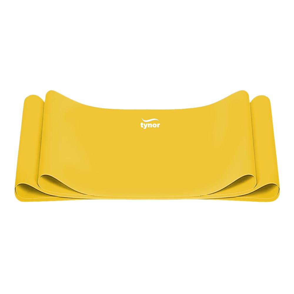 Tynor Tyroband 1.4, Leg & Thigh Exerciser for Pilates & Yoga | Physical Therapy Resistance Band for Strengthening & Flexibility | Universal Size, 1 Unit (Yellow, 1.4 Meter)