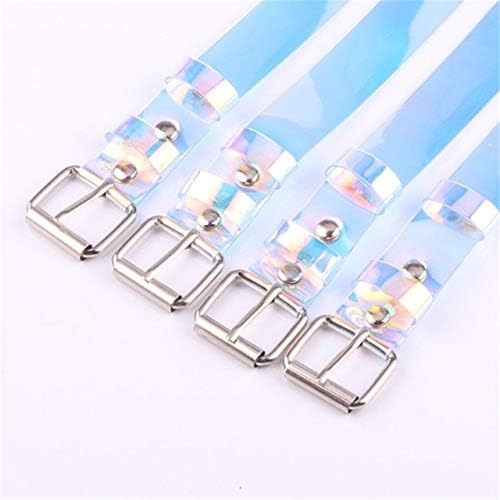 Amazon ファッションアクセサリー ファッション女性かわいい透明ベルトカジュアルバックルウエストレディースパンクレザーベルト 色 100cm ベルト 通販