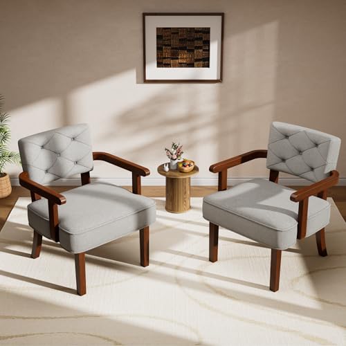 Versatile Accent Chairs Set of 2,Butacas para Sala, Modern Oversize