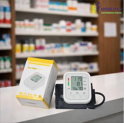 Image of Fully Automatic Digital Blood Pressure Monitor with Intellisense Technology | Upper Arm BP Machine for Home Use | LCD Display | Accurate Hypertension Detector | Memory Function | Portable BP Checker