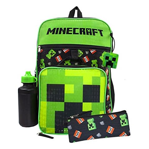 Minecraft Creeper 5 Piece School Set Cover