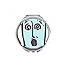 Dizzy Face Sketch Happy Hand Compact Mirror Round Portable Pocket Glass