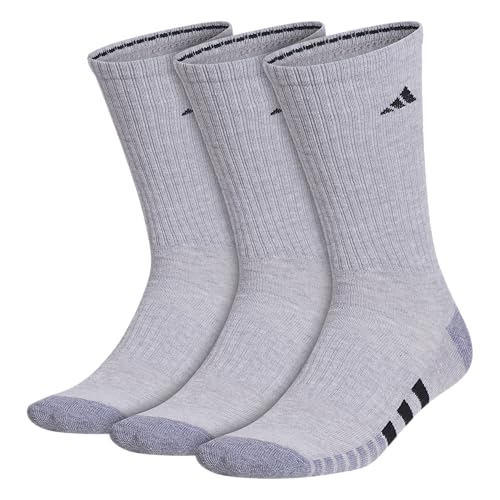 adidas Mens Athletic Cushioned Crew Socks (3 Pairs) Workout &