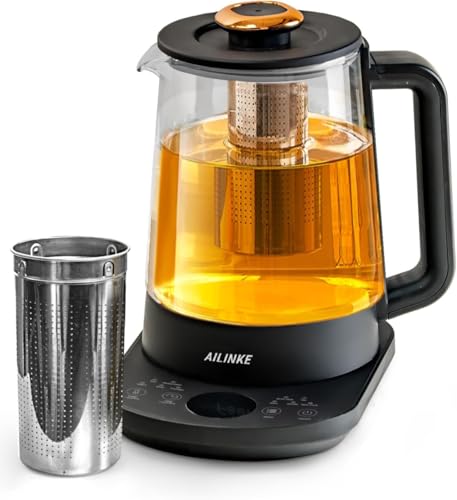 Tetera Eléctrica con Infusor 1.5L Control Digital Negro