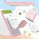 JADENS Aufkleber Drucker JD21 Fotodrucker mit 5 Rolle Thermopapier für Smartphone, Bluetooth Etikettendrucker für DIY Erstellung, Studiennotizen, Bilder(Rosa)