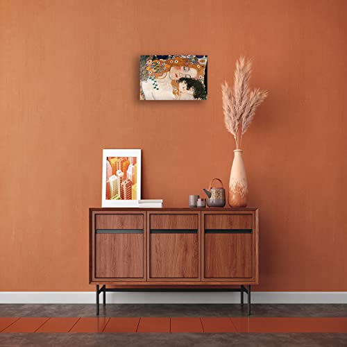 Gustav Klimt Wall Art Framed Vintage Art Nouveau Poster Mother And Child Famous Painting Wall Art Pictures For Living Room Wall Decoration Framed (12X18 Inch) #TOP2