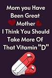 birthday gifts for mom:'Taking Vitamin D', present for her she 'll love: gifts for her ,make her happy - Emma Andro 