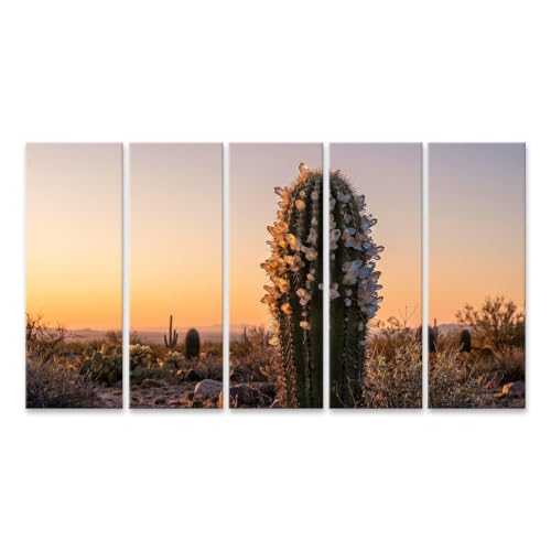 Tableau sur toile cactus mystique islandburner pour habiller un grand mur vide de salon