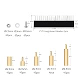 GeeekPi 220 szt. Raspberry Pi M2.5 Mosiężna śruba dystansowa Standoffs sześciokątna nakrętka męska pasujący do etui do przechowywania Raspberry Pi, z akrylowym śrubokrętem Podwyższona wtyczka
