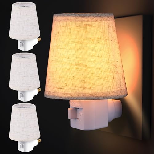 Kittmip 4 Pack Vintage Plug in Night Light with On/Off Switch, Classic