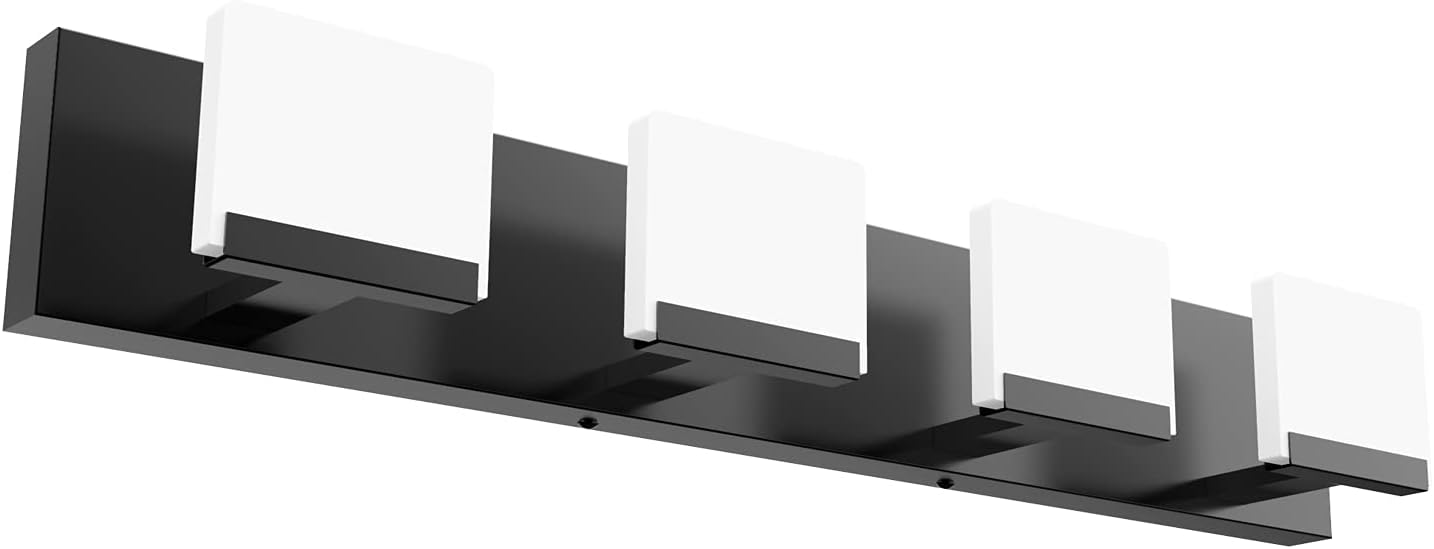 Matte Black Vanity Light