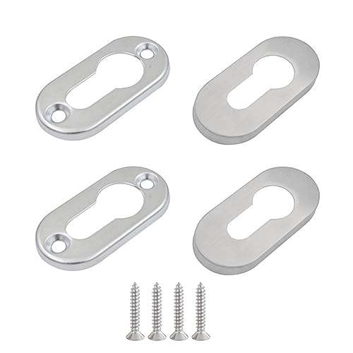Tucireat 2 Stück Türschloss Abdeckung Türschloss Rosette Haustür Schlüsselrosette Edelstahl Matt Türrosette Edelstahl Schlüsselloch Abdeckungen Schlüsselloch Abdeckung Abdeckung Des Türgriff