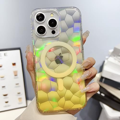 ��phone 15 Plus �p �P�[�X ������ �O���f�[�V���� MagSafe�Ή� �S�ʕی� �Ռ��z�� iphone 15 Plus �p PC�n�[�h�P�[�X ���t���h�~ ���ϋv�� �����h�~ ����~�߁i�C�G���[�j