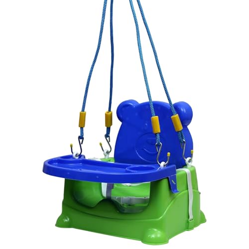 Image of Maanit Multipurpose Baby Swing Jhula with Adjustable Straps (Green)