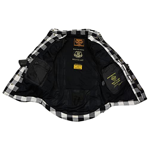 Milwaukee Leather Plaid Flannel Armored Shirt