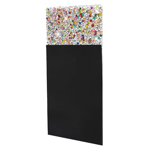 LJBFNN Rhinestone Mens Pocket Square on Card Prefolded Pocket Squares for Men Suit Handkerchiefs for Festival Stage Party (colorful)