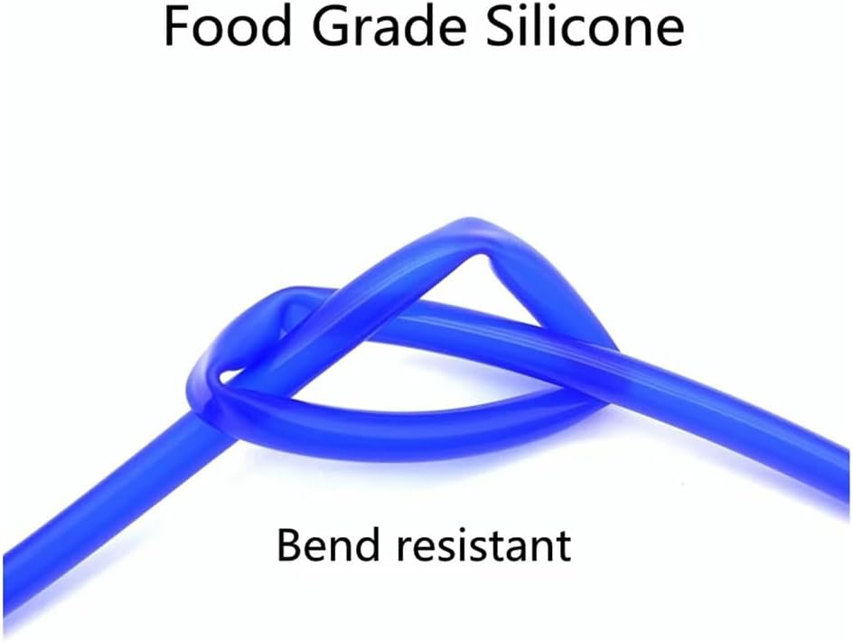 1 Meter Food Grade Silicone Hose - Flexible Rubber Water Hose, Ideal for Drinking Water and Liquid Transport(Black,10mmx14mm)