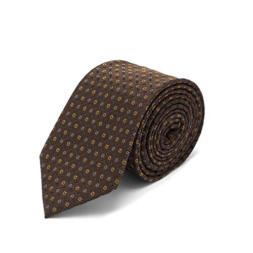 BRERA 67 Cravatta Uomo Elegante in Lana e Seta Marrone e Beige |...
