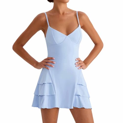 Robe tennis femme avec short pour vacances et plage