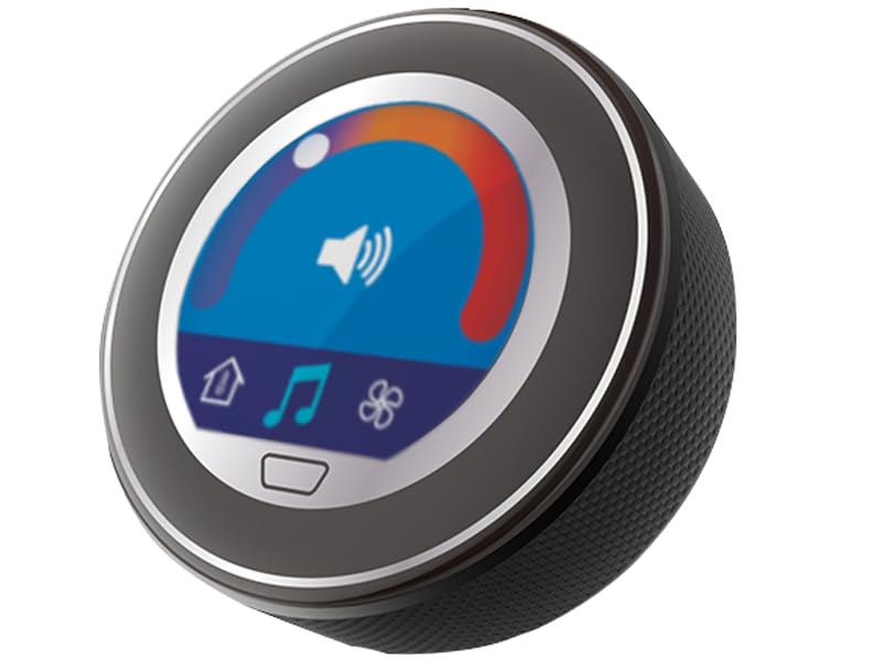 TE-M32M3-A11C, Touch Encoder, 32pos, 11.5° Throw, Knob: 2.2" Diamond Knurl, 304 SS, CAN J1939 Out, M12 Conn