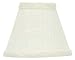 Upgradelights White Linen Lampshade Replacement with Washer Fitter 6x12x8