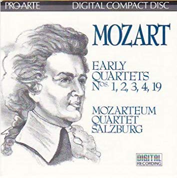 Early Quartets 1,2,3,4,19 [Audio CD] Mozart and Mozarteum Quartet of Salzburg