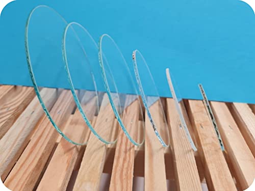 Phoenix Wing Mirrors Downlight Spotlight LED Replacement Real Glass Disc Round (45mm Diameter Replacement Glass Disc 2mm Thickness)