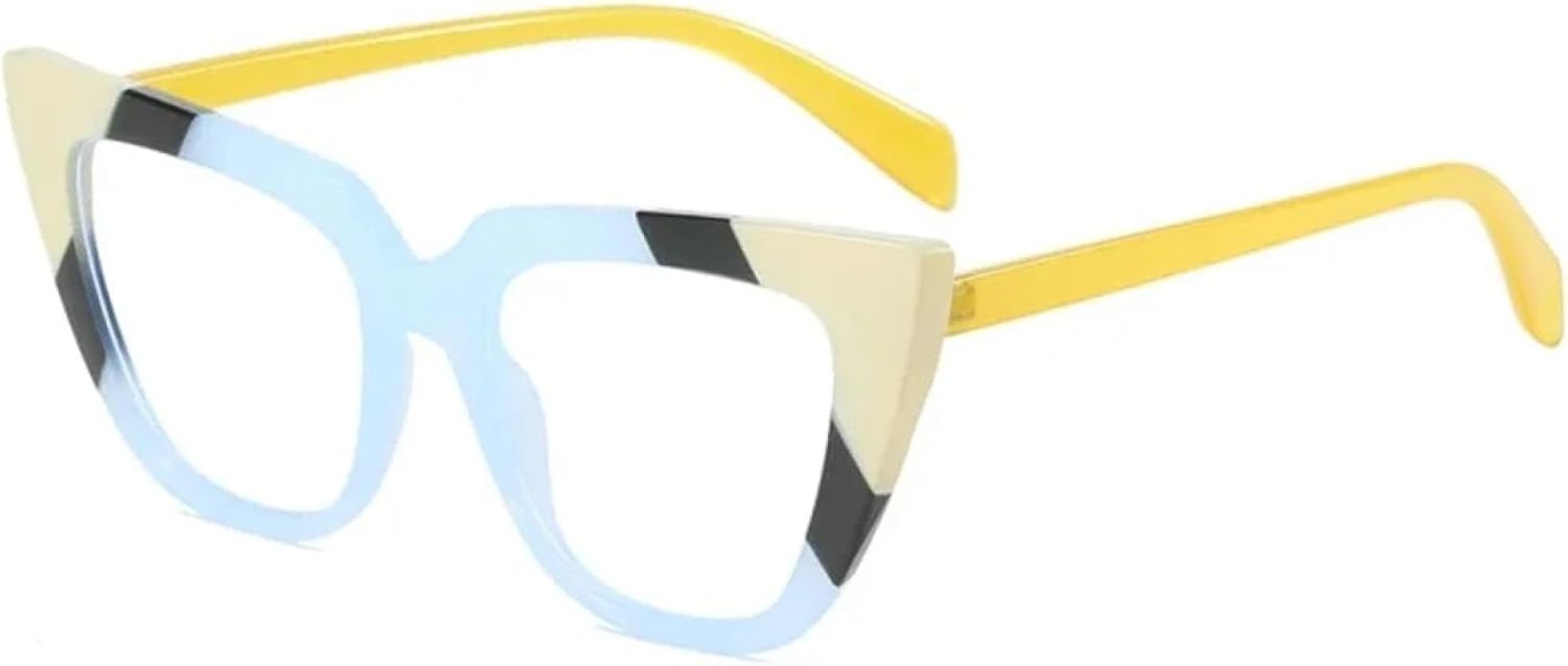 Fashion Cat Eye Women Glasses Frame Color Trending Clear Lens