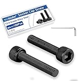 120Pcs M3x14mm Hex Socket Head Cap Screws Bolts,12.9 Alloy Steel Black Oxide, Allen Drive, Full Thread,with Hex Wrench, for Industrial Equipment