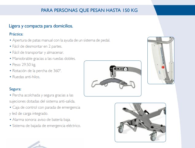 Grúa HOP! E-150-4p WINNCARE
