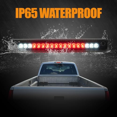 Image of Third 3rd Brake Light LED for 1988-1999 Chevy /GMC C1500 C2500 K1500 K2500 Silverado Blazer, High Mount Rear Brake Lights Assembly Center Cab Stop Cargo Light (Black Housing)