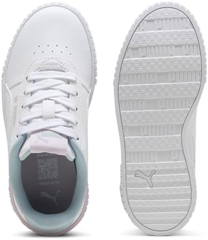 PUMA Carina 2.0 Tropical PS, Sneaker Girls, Puma White Turquoise Surf Grape Mist, 11 US - 2