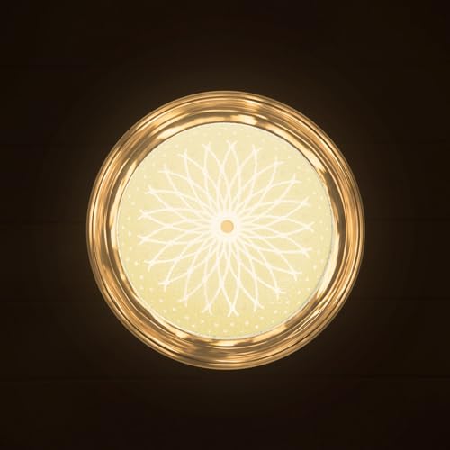 Image of jojofuny Ceiling Lamp Shade Decorative Ceiling Tiles Clear Light Cover Fixture Cover Pendant Lamp Shade Lighting Fixture Shade Led White European Style Glass Need to Connect