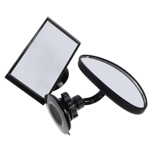 Ciieeo 1 Set Rotating Car Mirror Adjustable Suction Cup Backseat Observation Mirror for High Definition View for Safe Travel Cars