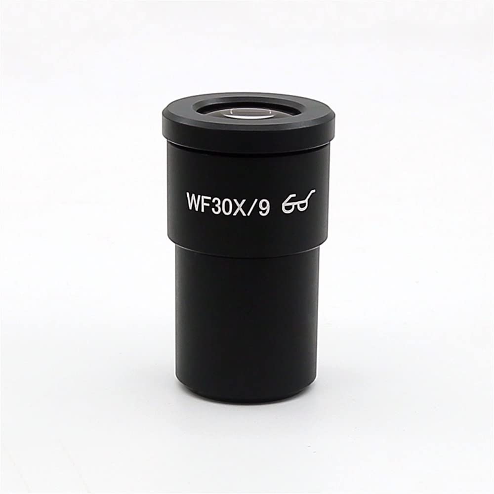 Microscope 25X 30X High Eye Point Wide Angle Eyepiece Stereo Microscope Eyepiece Mounting Size 30mm 1pc(WF30X-9mm)